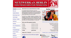 Desktop Screenshot of netzwerk-ev.de