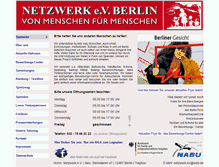 Tablet Screenshot of netzwerk-ev.de